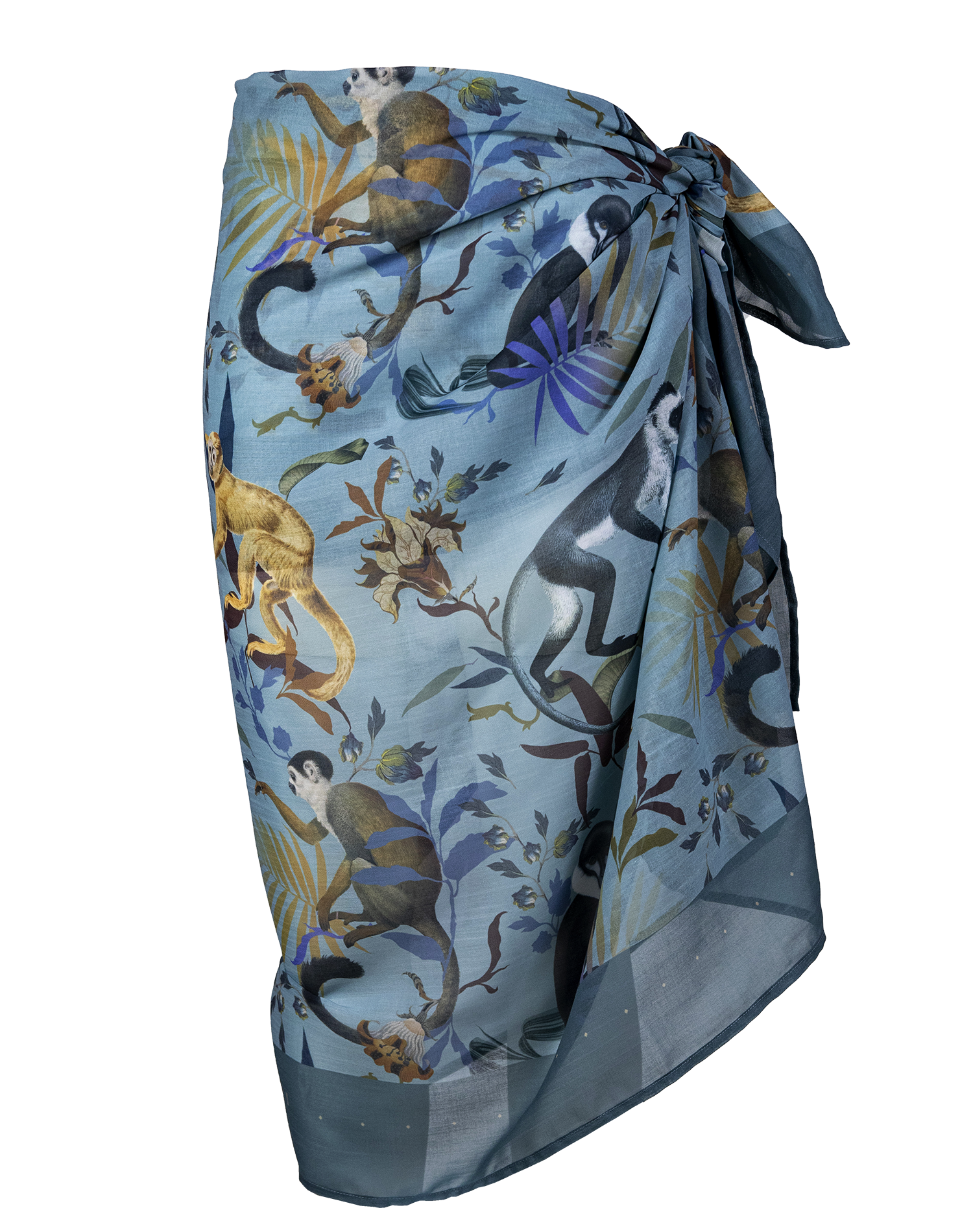 Pareo - Monkeys Blue