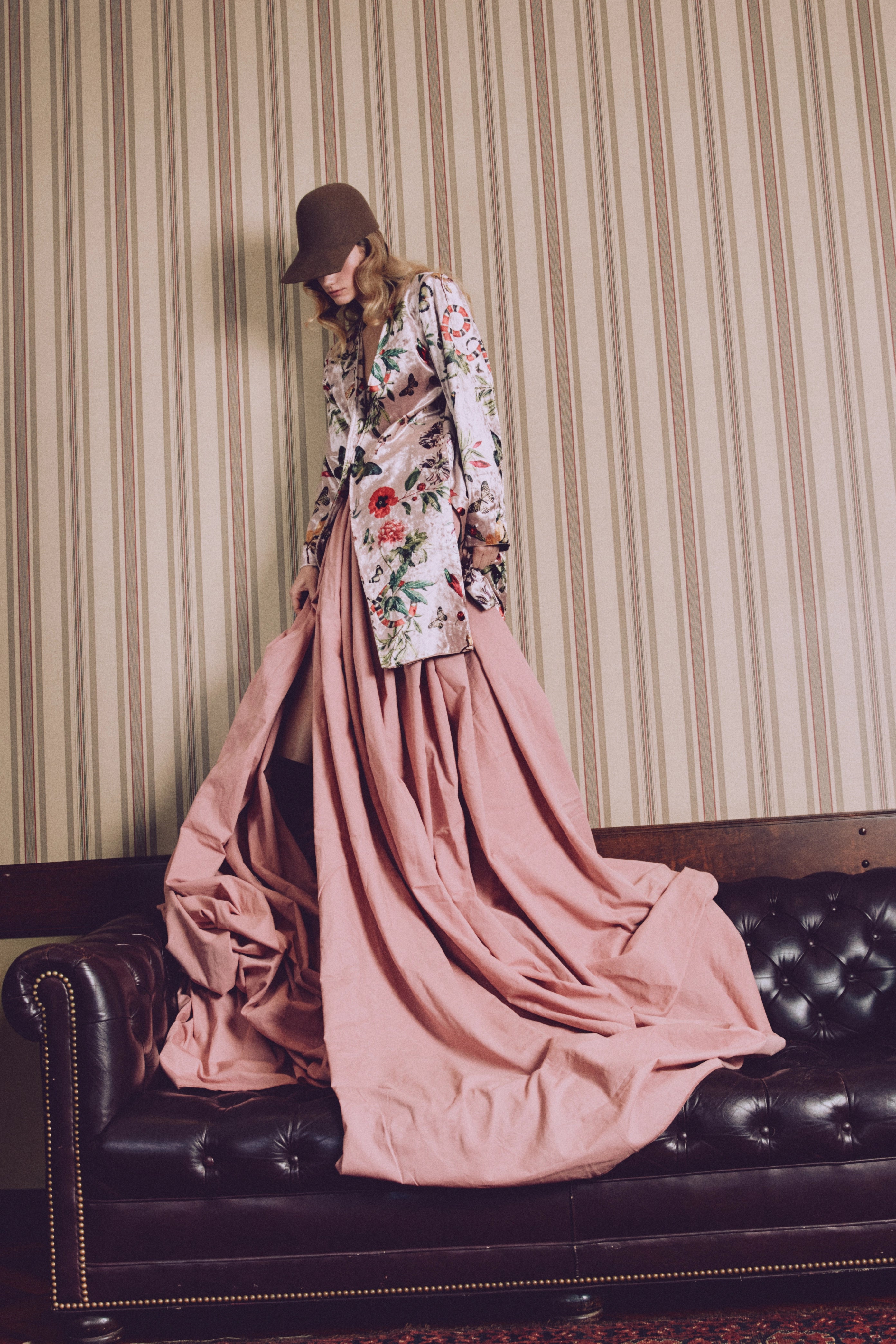 Kimono Terciopelo - Pink serpent