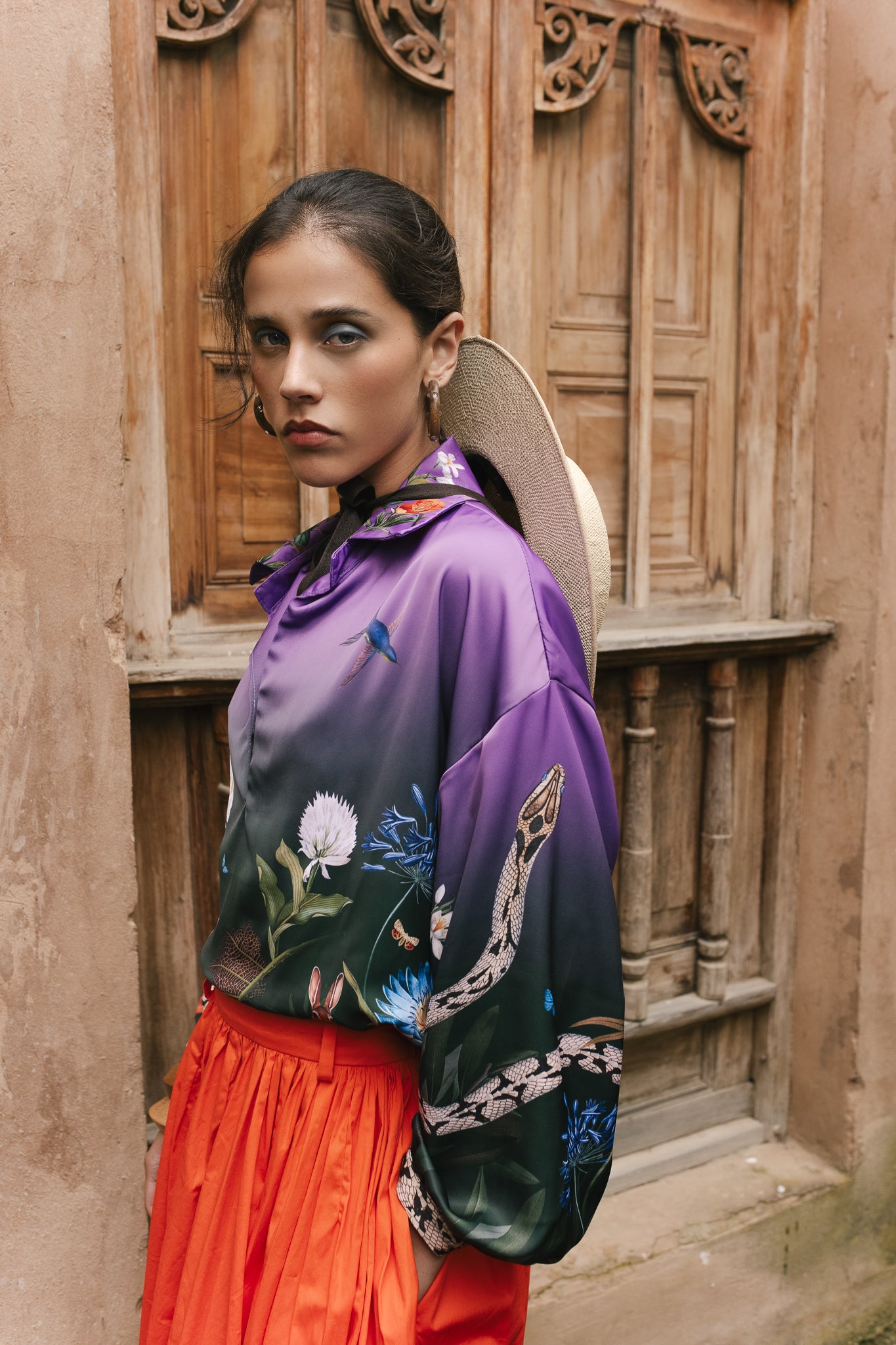 Blusa Satin - Woodland