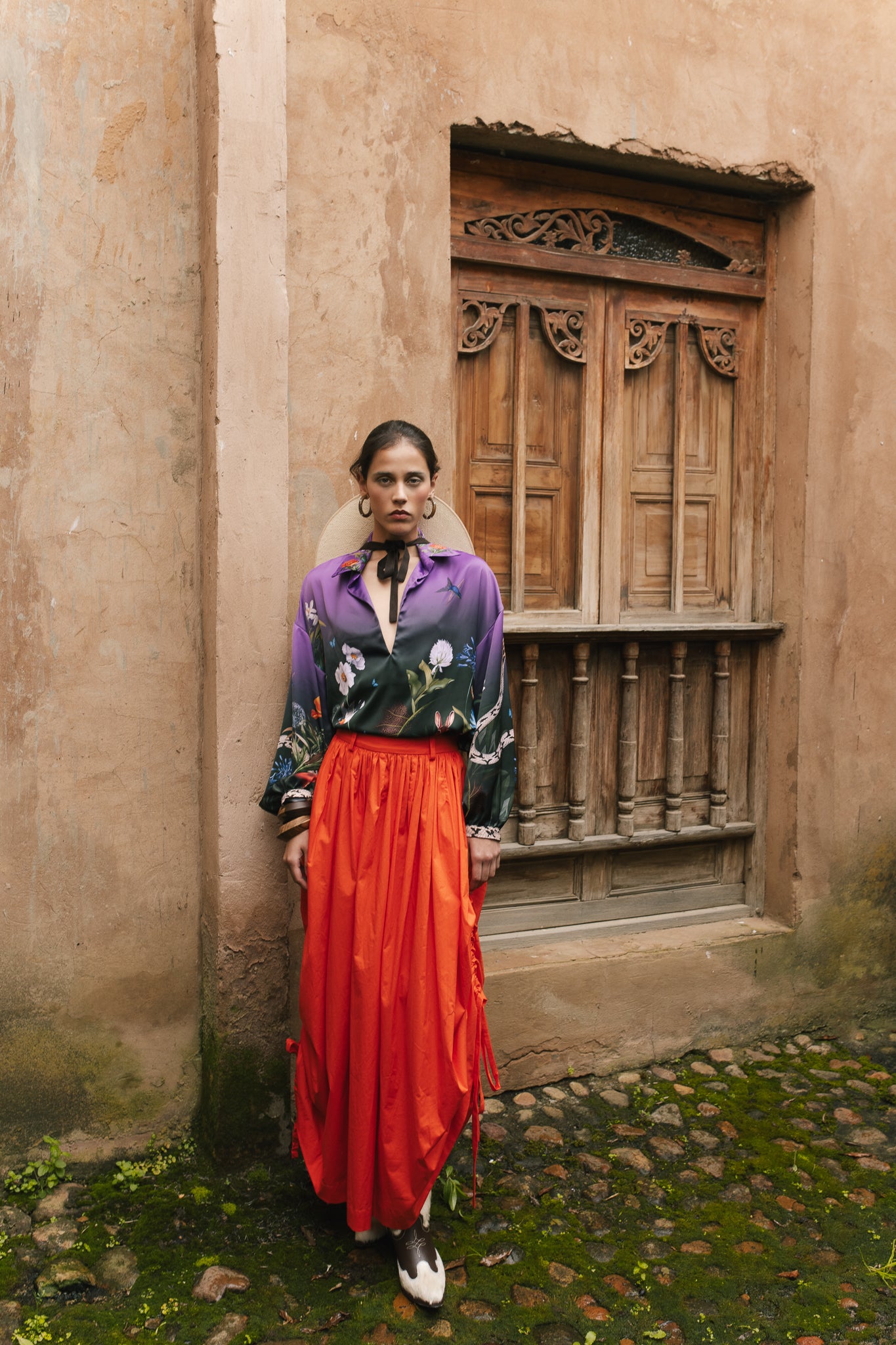 Blusa Satin - Woodland