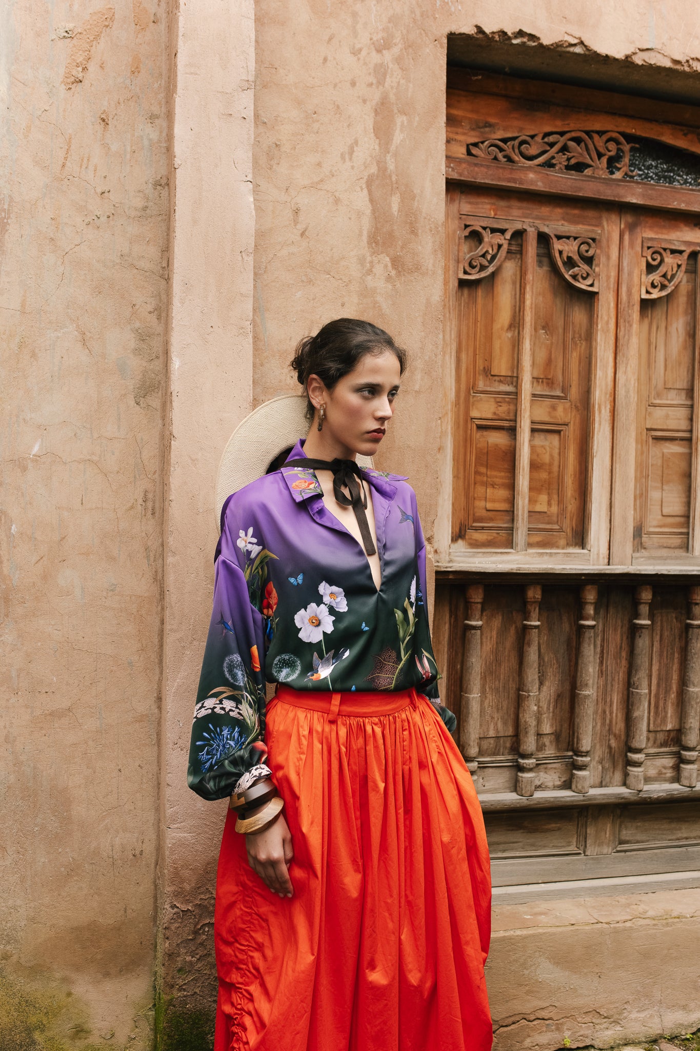 Blusa Satin - Woodland