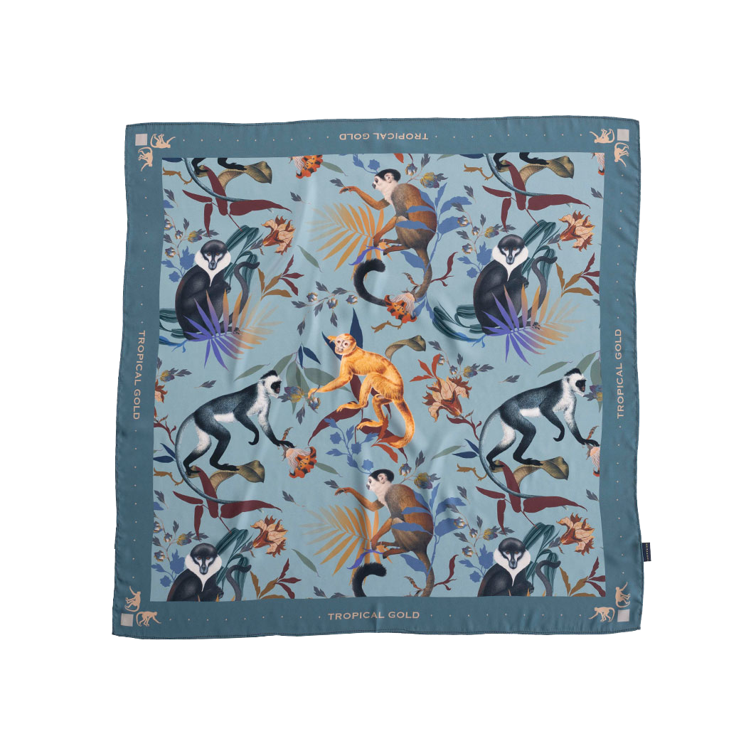 Pañoleta - Monkeys Blue