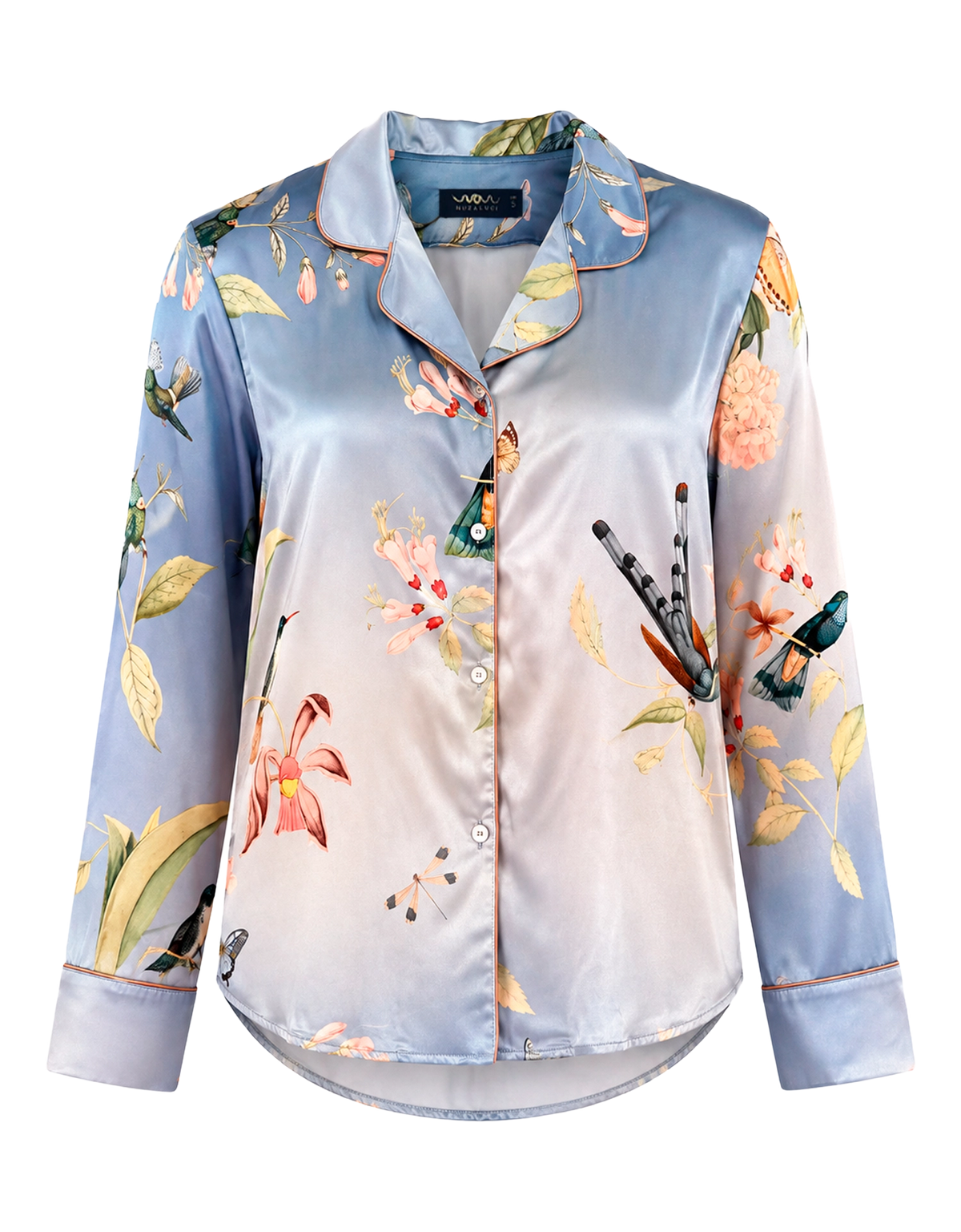 Pijama larga - Blue Hummingbird