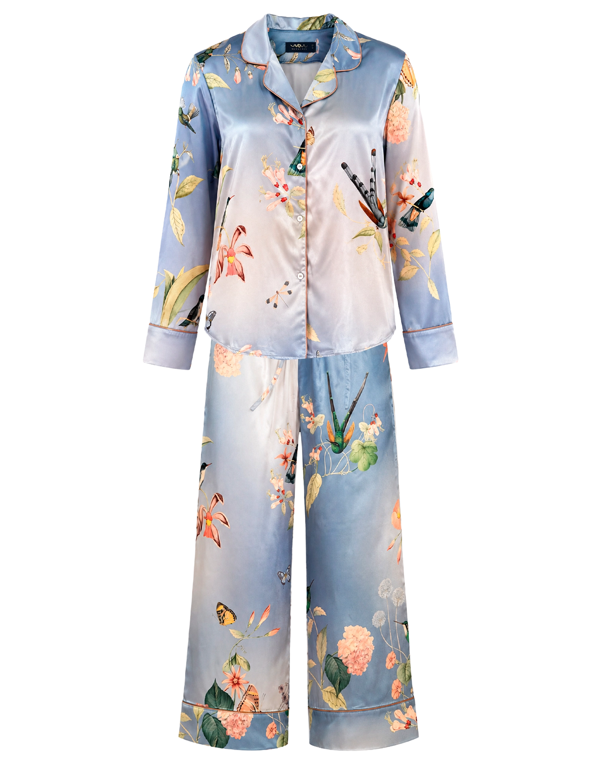 Pijama larga - Blue Hummingbird