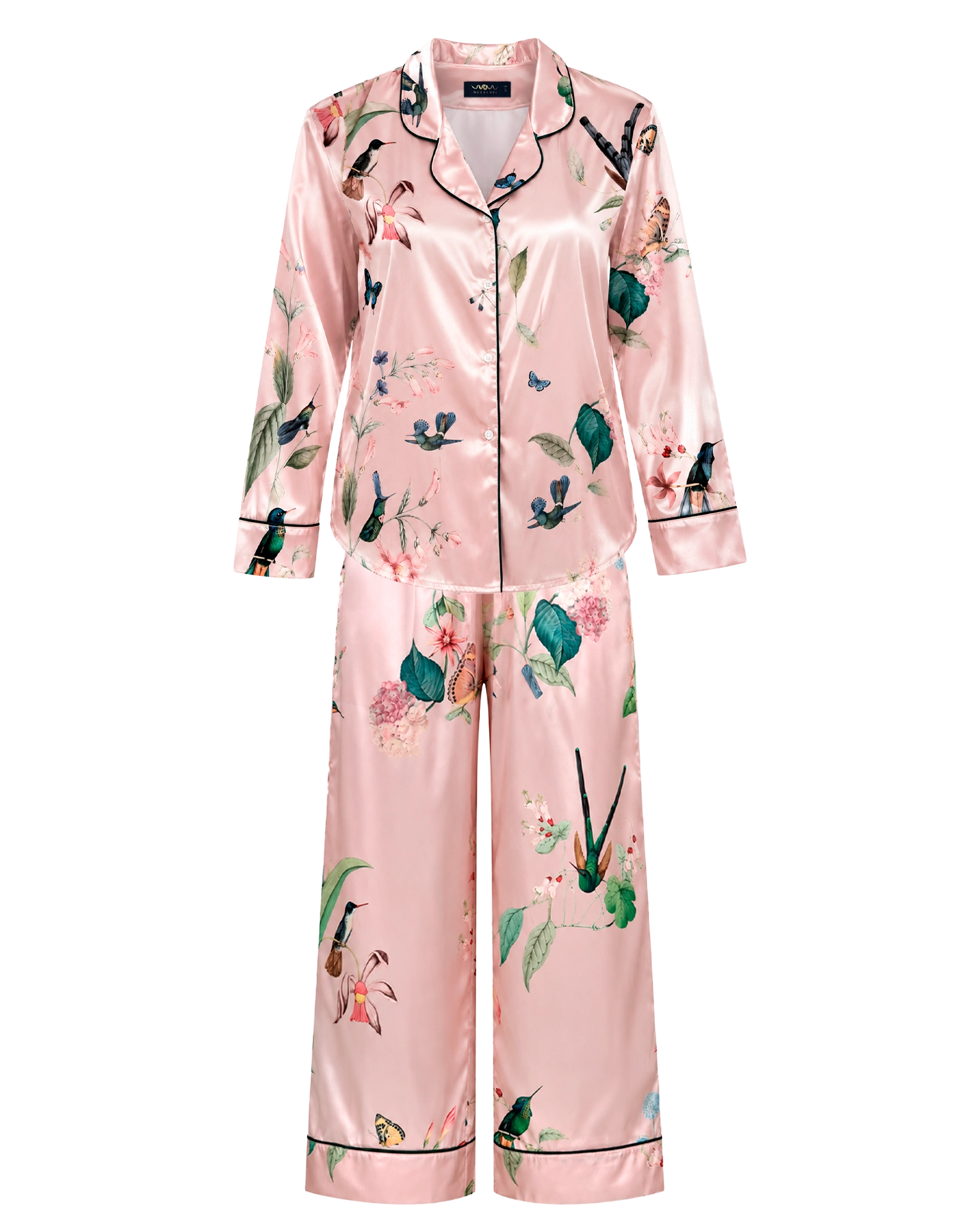 Pijama larga - Pink Hummingbird