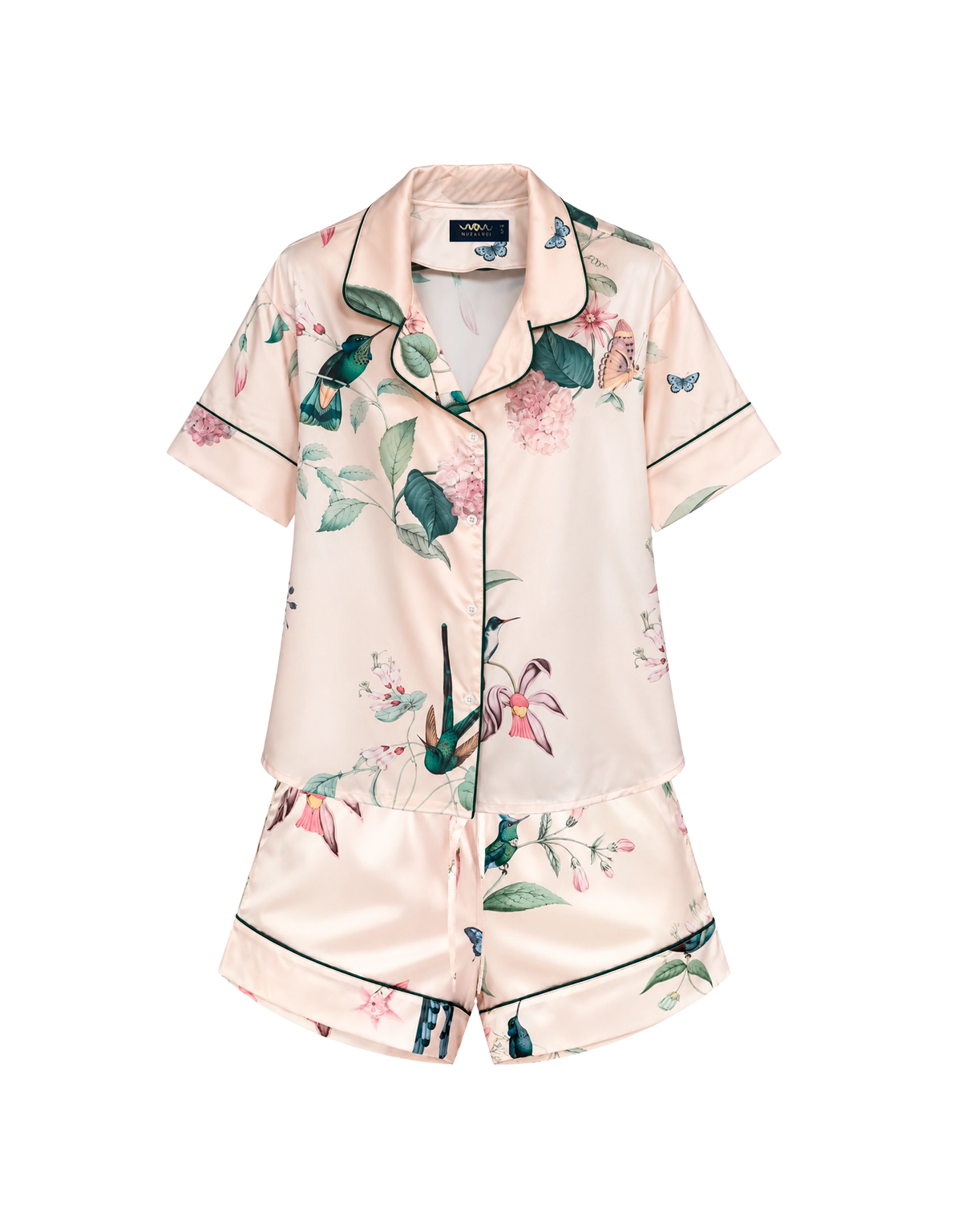 Pijama Corta - Ivory Hummingbird