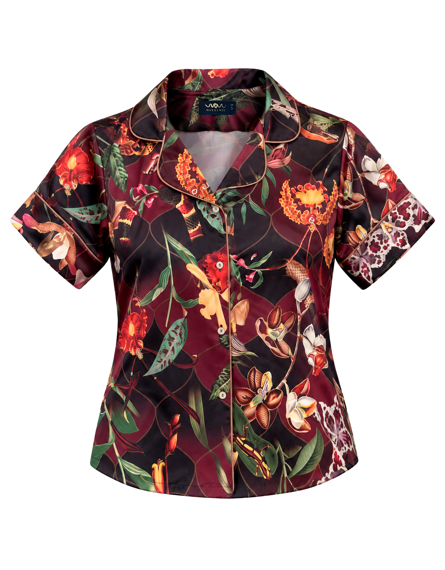 Pijama Corta - Orquideas tigre