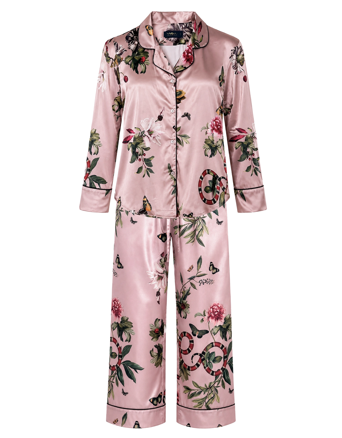 Pijama larga - Pink serpent