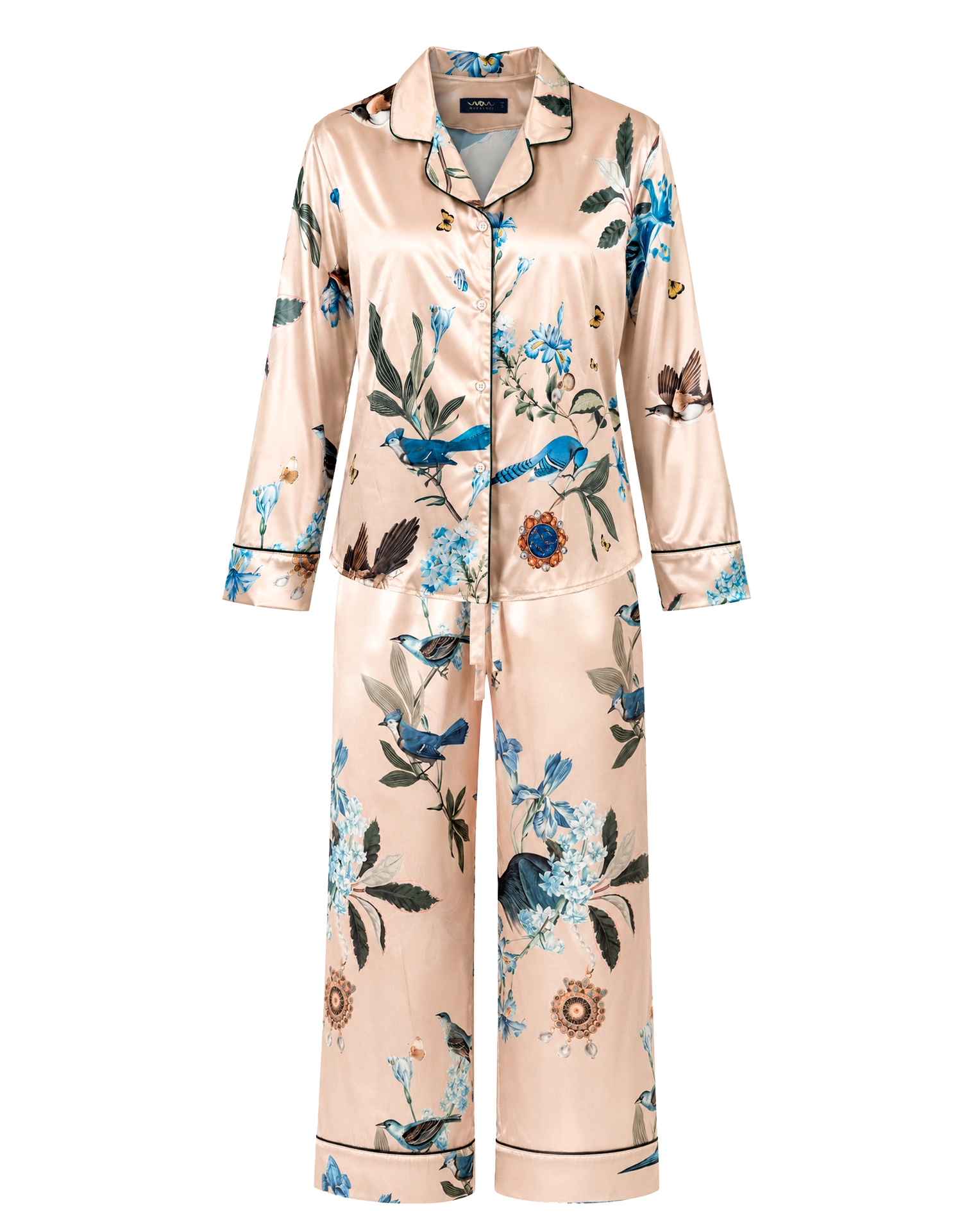 Pijama larga - Turquesa