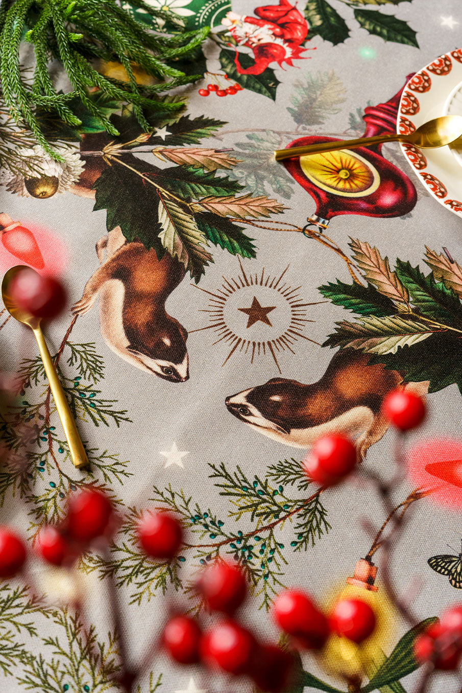 Santa´s Atelier Green - Mantel