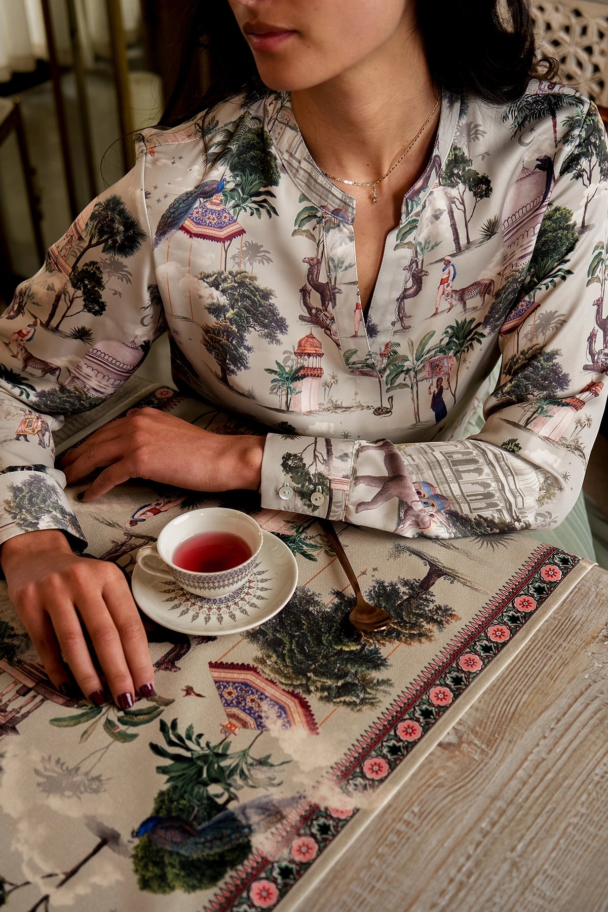 Blusón Cuello Neru - Desierto