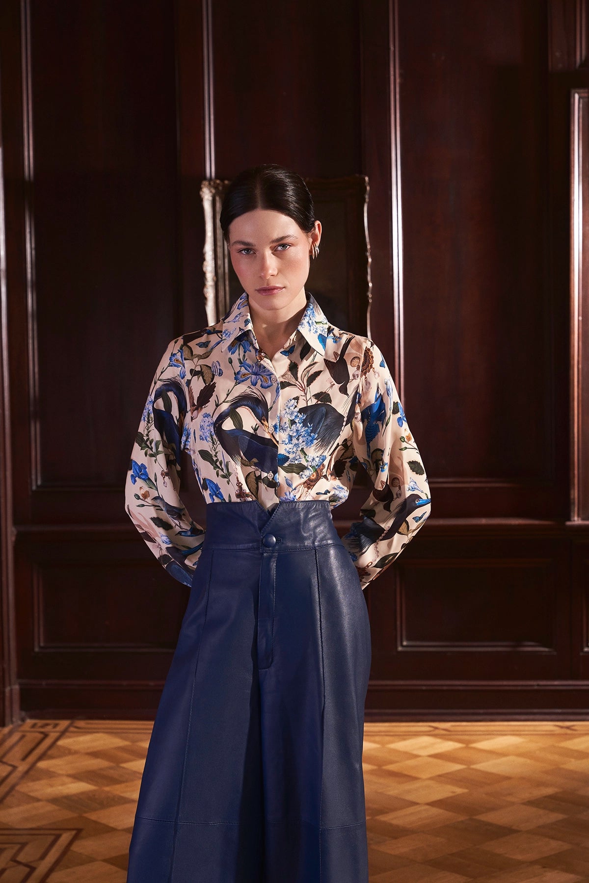 Blusa Camisera - Turquesa