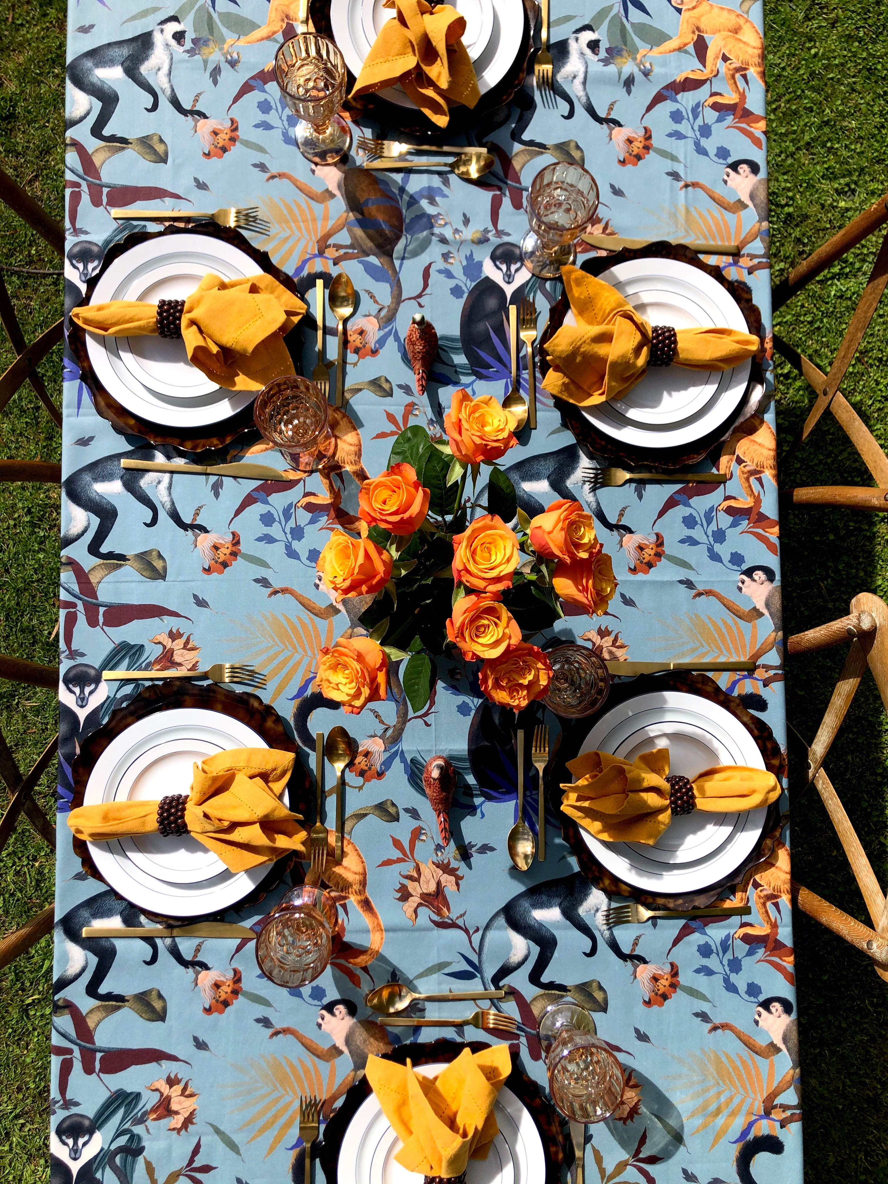 Monkeys Blue - Mantel