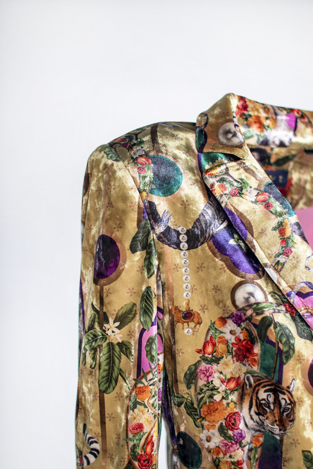 India Sand - Blazer Terciopelo