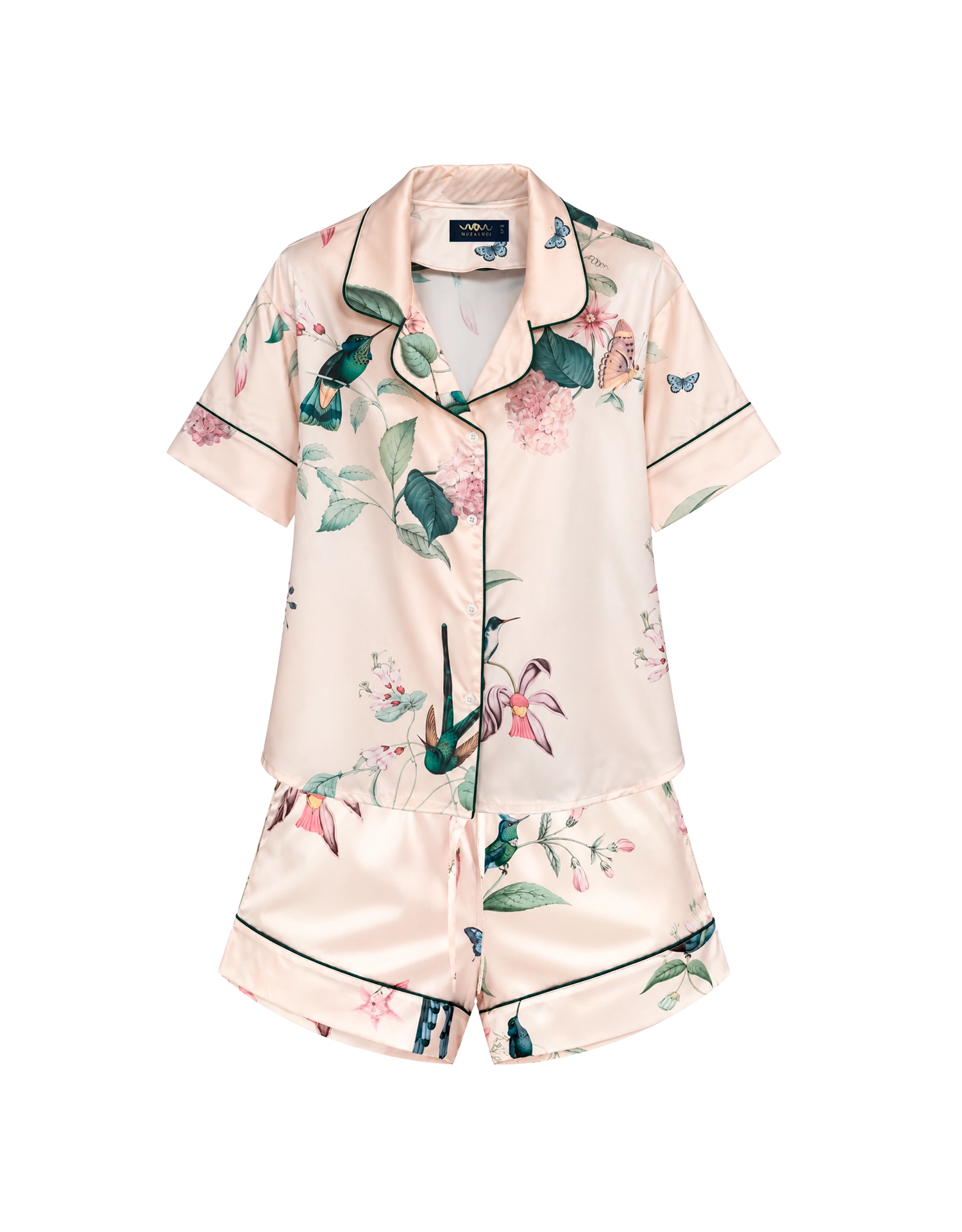 Pijama Corta - Ivory Hummingbird