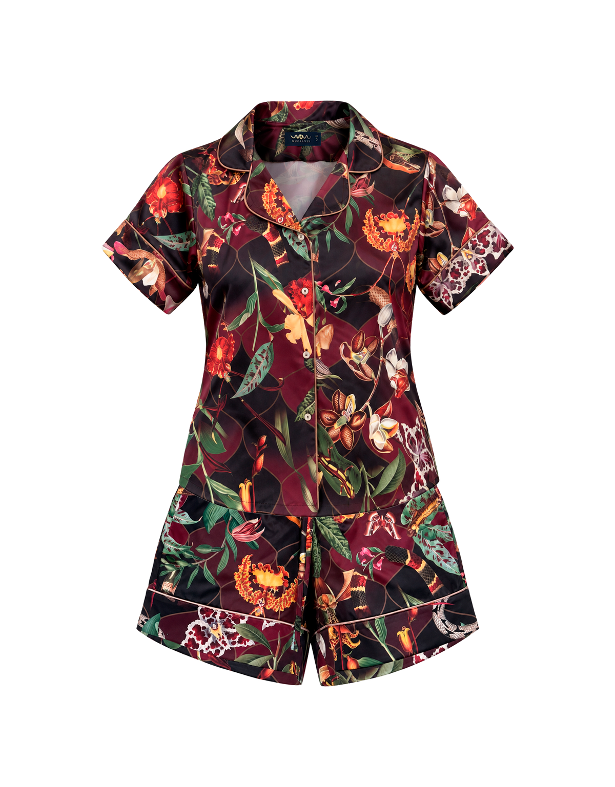 Pijama Corta - Orquideas tigre