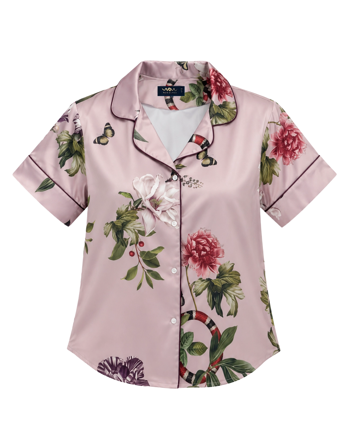 Pijama Corta - Pink Serpent